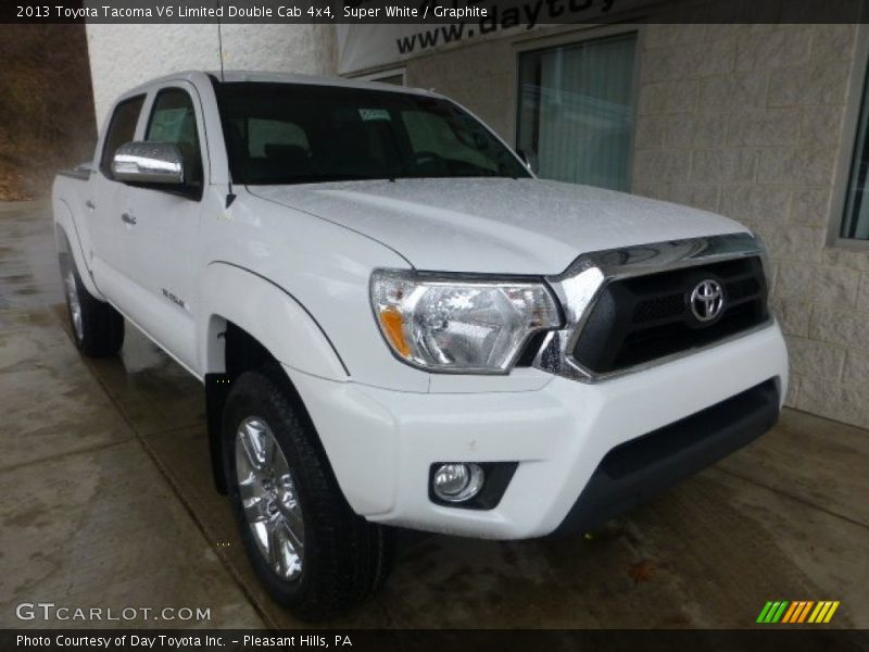 Super White / Graphite 2013 Toyota Tacoma V6 Limited Double Cab 4x4