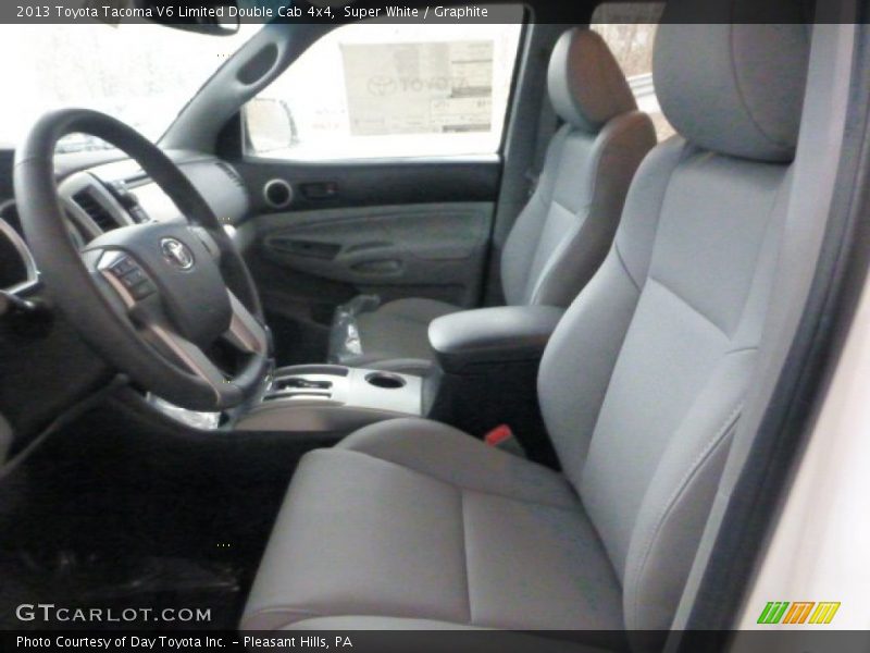Super White / Graphite 2013 Toyota Tacoma V6 Limited Double Cab 4x4