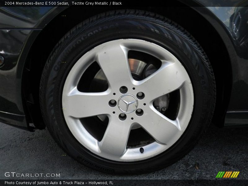 Tectite Grey Metallic / Black 2004 Mercedes-Benz E 500 Sedan