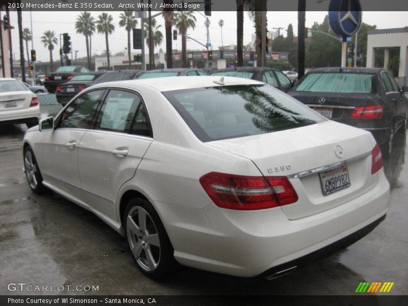 Arctic White / Almond Beige 2010 Mercedes-Benz E 350 Sedan