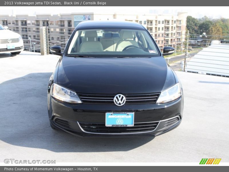 Black Uni / Cornsilk Beige 2013 Volkswagen Jetta TDI Sedan