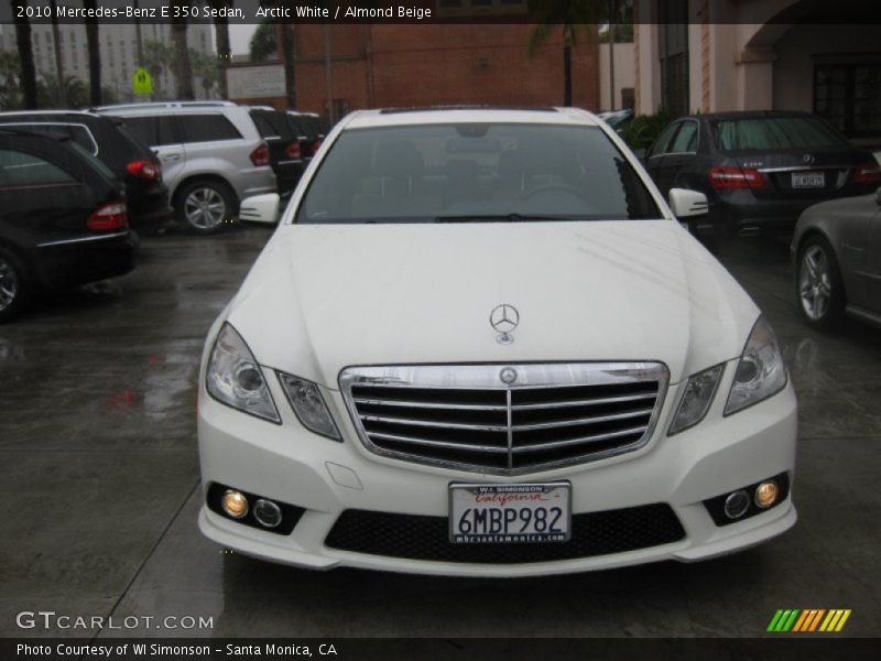 Arctic White / Almond Beige 2010 Mercedes-Benz E 350 Sedan