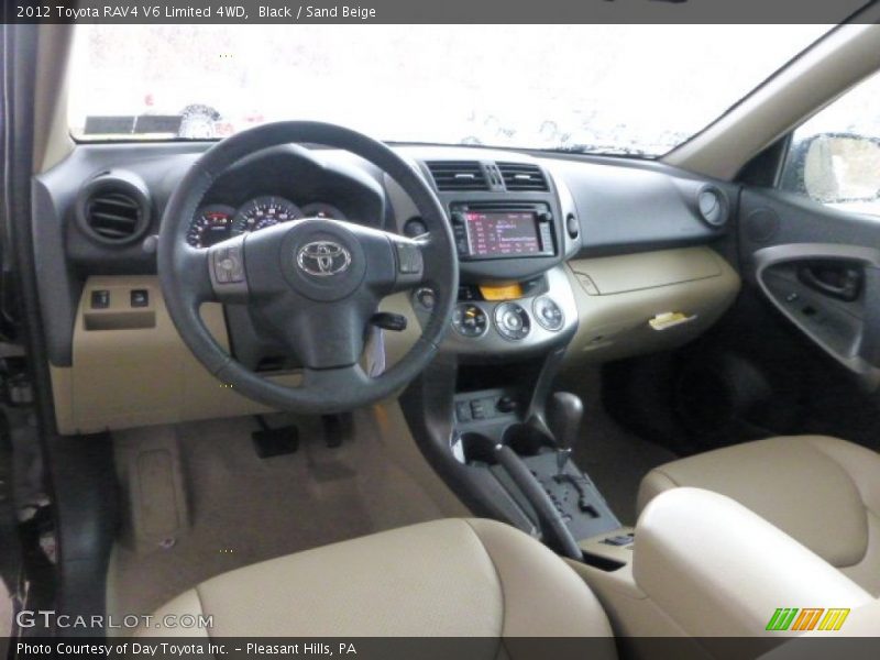 Black / Sand Beige 2012 Toyota RAV4 V6 Limited 4WD