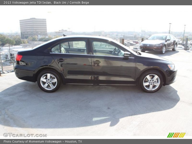 Black Uni / Cornsilk Beige 2013 Volkswagen Jetta TDI Sedan