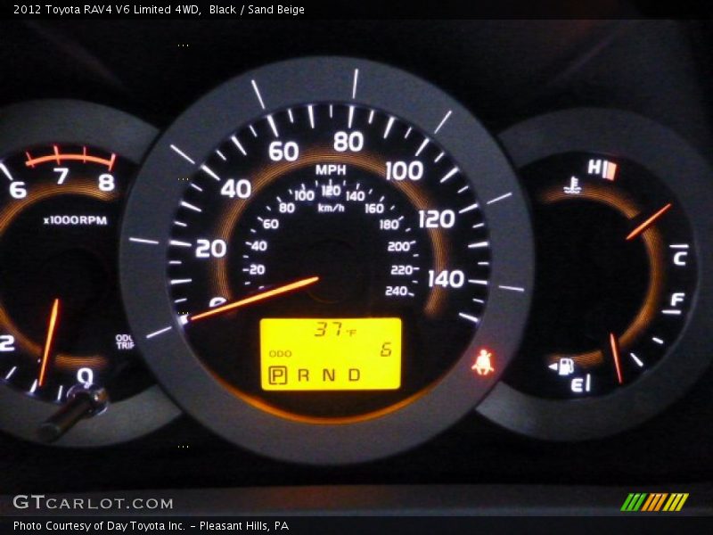 Black / Sand Beige 2012 Toyota RAV4 V6 Limited 4WD