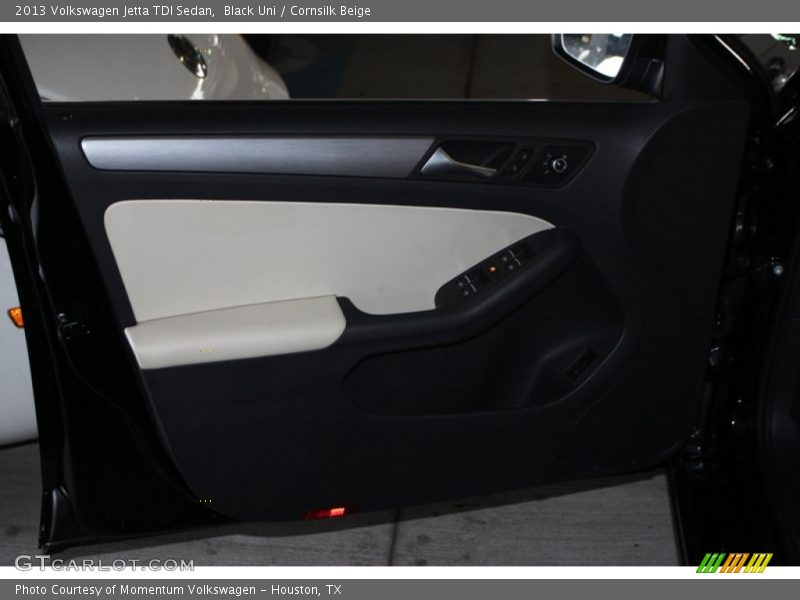 Black Uni / Cornsilk Beige 2013 Volkswagen Jetta TDI Sedan