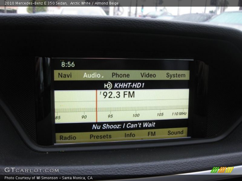 Arctic White / Almond Beige 2010 Mercedes-Benz E 350 Sedan