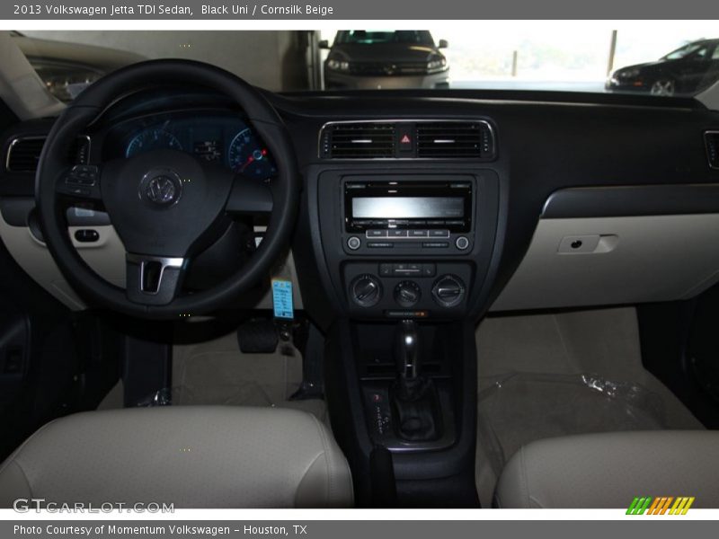 Black Uni / Cornsilk Beige 2013 Volkswagen Jetta TDI Sedan