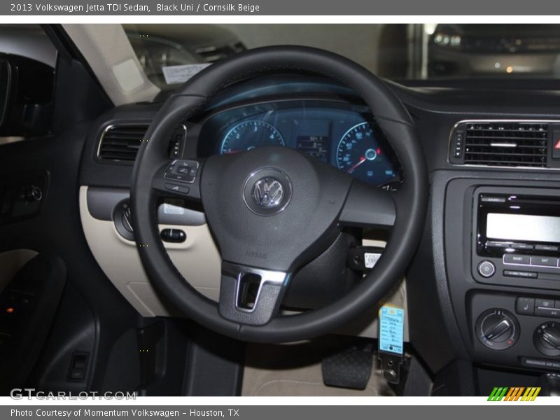 Black Uni / Cornsilk Beige 2013 Volkswagen Jetta TDI Sedan