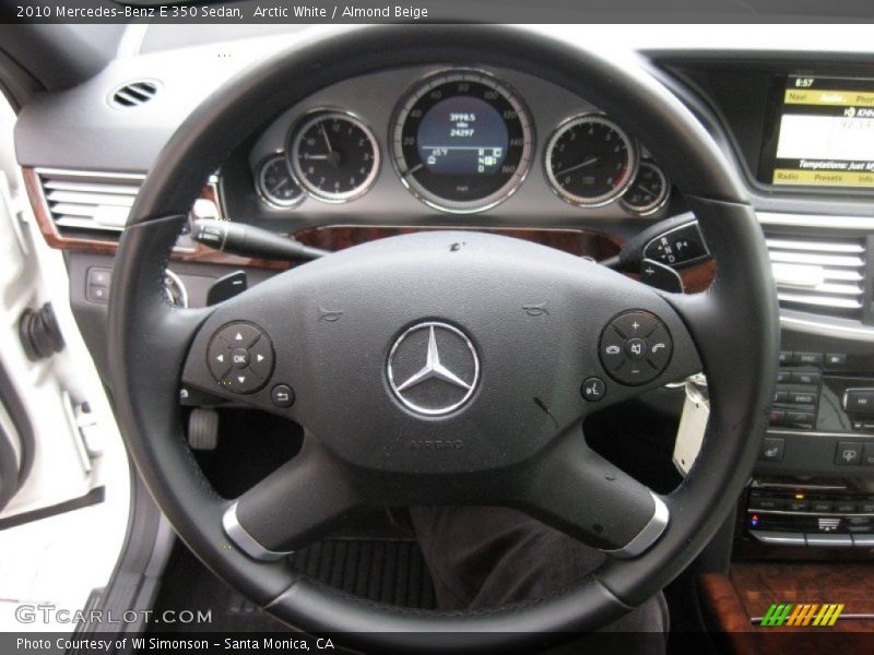 Arctic White / Almond Beige 2010 Mercedes-Benz E 350 Sedan