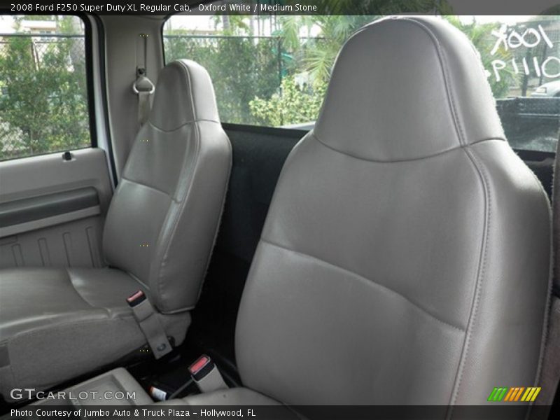 Oxford White / Medium Stone 2008 Ford F250 Super Duty XL Regular Cab