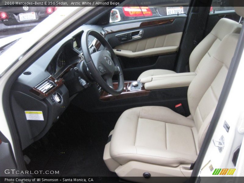 Arctic White / Almond Beige 2010 Mercedes-Benz E 350 Sedan