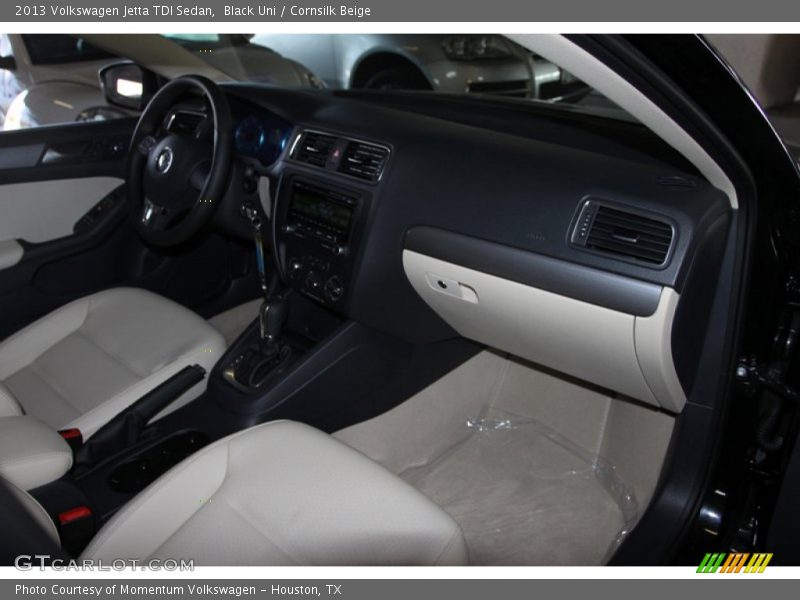 Black Uni / Cornsilk Beige 2013 Volkswagen Jetta TDI Sedan