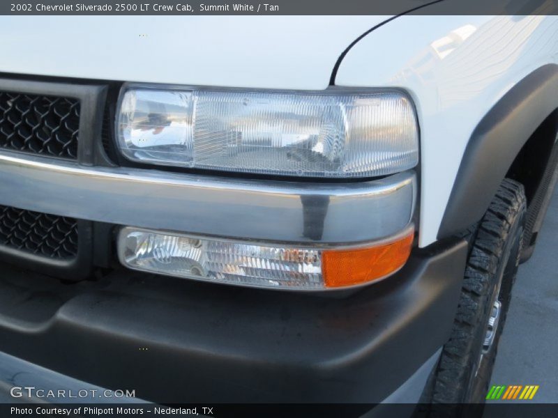 Summit White / Tan 2002 Chevrolet Silverado 2500 LT Crew Cab