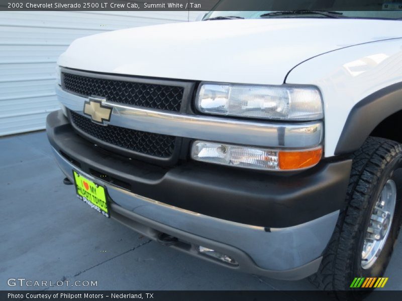Summit White / Tan 2002 Chevrolet Silverado 2500 LT Crew Cab