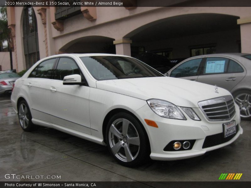 Arctic White / Almond Beige 2010 Mercedes-Benz E 350 Sedan