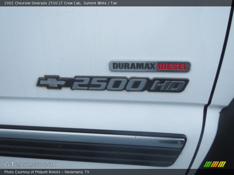 Summit White / Tan 2002 Chevrolet Silverado 2500 LT Crew Cab