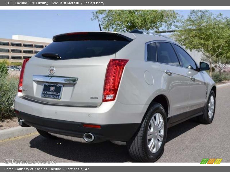 Gold Mist Metallic / Shale/Ebony 2012 Cadillac SRX Luxury