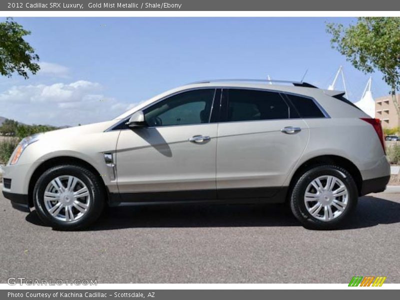 Gold Mist Metallic / Shale/Ebony 2012 Cadillac SRX Luxury