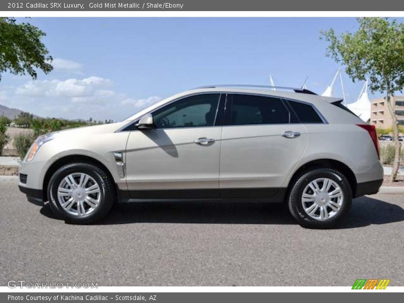 Gold Mist Metallic / Shale/Ebony 2012 Cadillac SRX Luxury