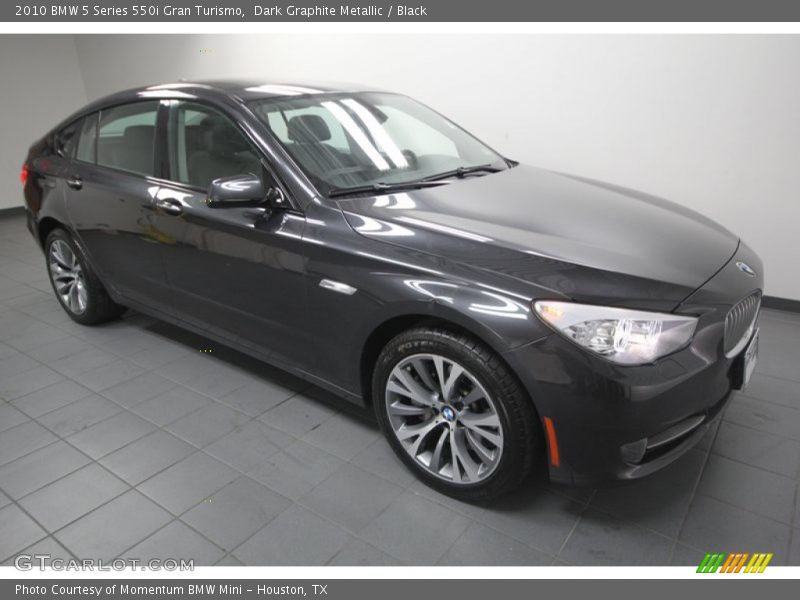 Dark Graphite Metallic / Black 2010 BMW 5 Series 550i Gran Turismo