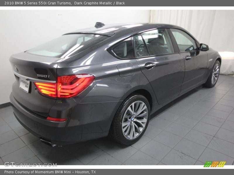 Dark Graphite Metallic / Black 2010 BMW 5 Series 550i Gran Turismo