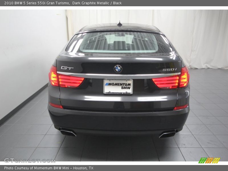 Dark Graphite Metallic / Black 2010 BMW 5 Series 550i Gran Turismo