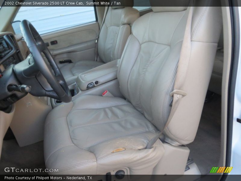 Summit White / Tan 2002 Chevrolet Silverado 2500 LT Crew Cab