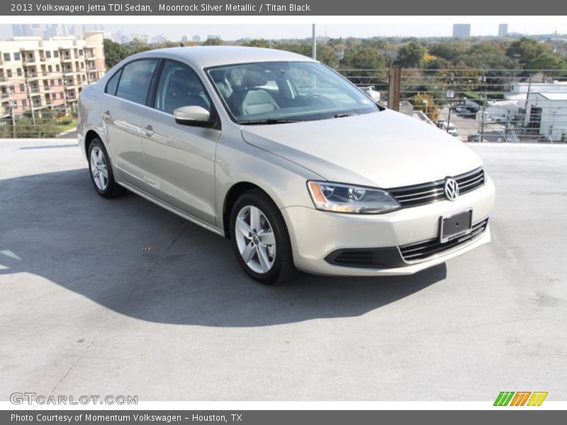 Moonrock Silver Metallic / Titan Black 2013 Volkswagen Jetta TDI Sedan