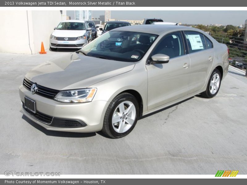 Moonrock Silver Metallic / Titan Black 2013 Volkswagen Jetta TDI Sedan