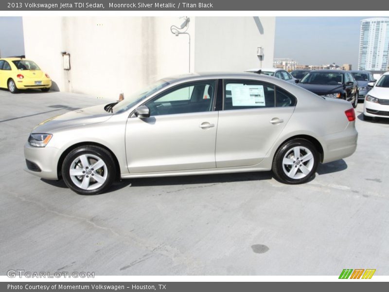 Moonrock Silver Metallic / Titan Black 2013 Volkswagen Jetta TDI Sedan