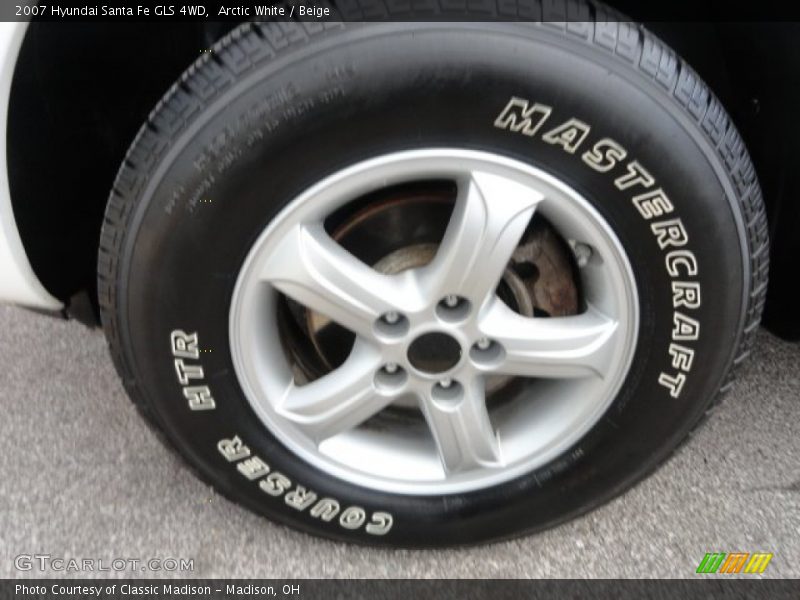 Arctic White / Beige 2007 Hyundai Santa Fe GLS 4WD