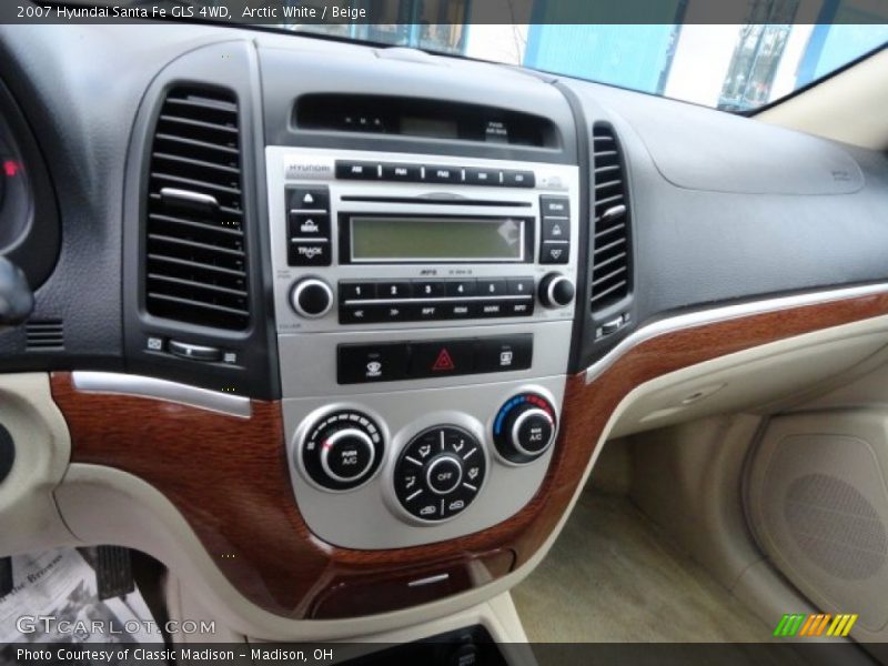 Arctic White / Beige 2007 Hyundai Santa Fe GLS 4WD