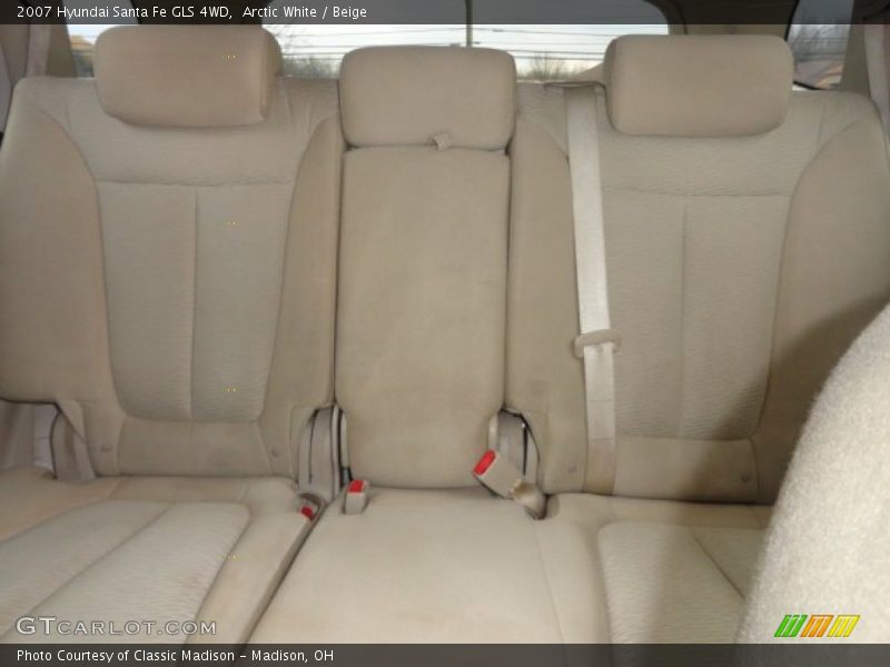 Arctic White / Beige 2007 Hyundai Santa Fe GLS 4WD