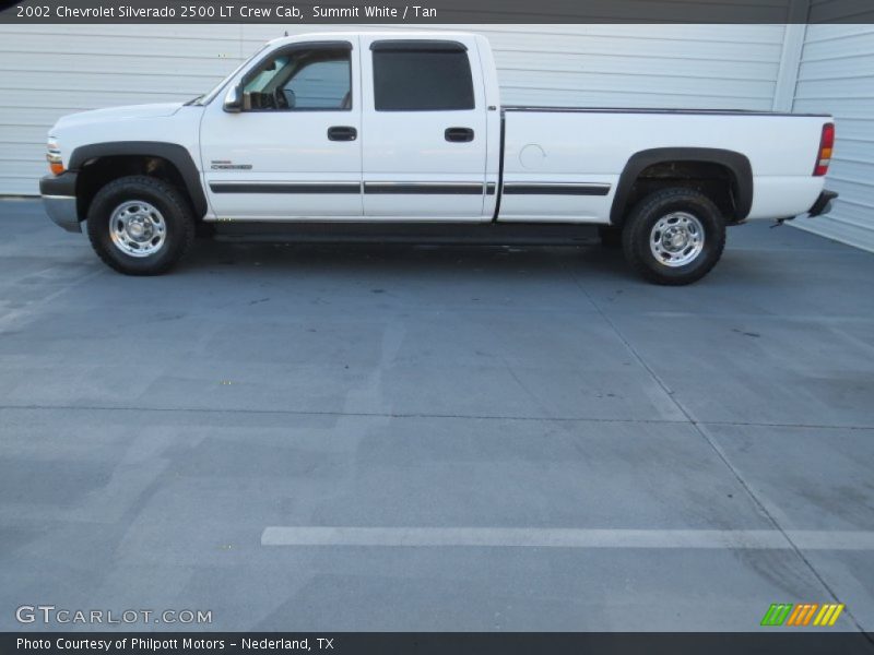 Summit White / Tan 2002 Chevrolet Silverado 2500 LT Crew Cab