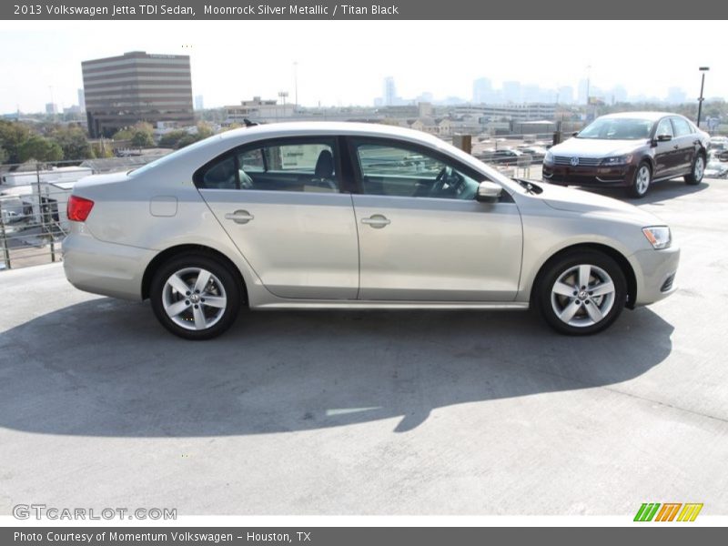 Moonrock Silver Metallic / Titan Black 2013 Volkswagen Jetta TDI Sedan