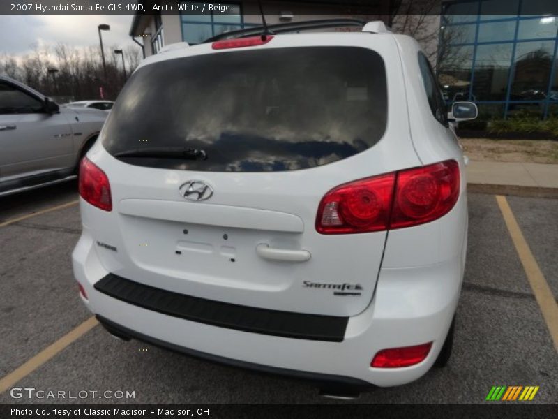 Arctic White / Beige 2007 Hyundai Santa Fe GLS 4WD