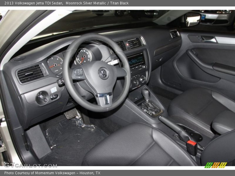 Moonrock Silver Metallic / Titan Black 2013 Volkswagen Jetta TDI Sedan