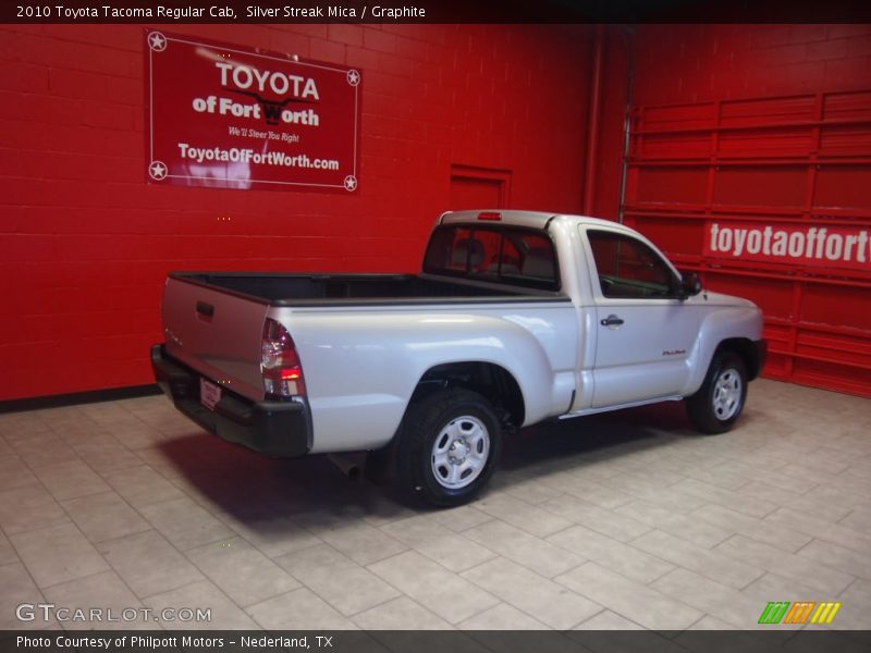 Silver Streak Mica / Graphite 2010 Toyota Tacoma Regular Cab