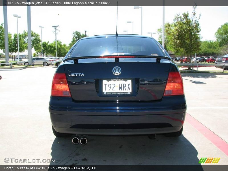 Blue Lagoon Metallic / Black 2002 Volkswagen Jetta GLS Sedan