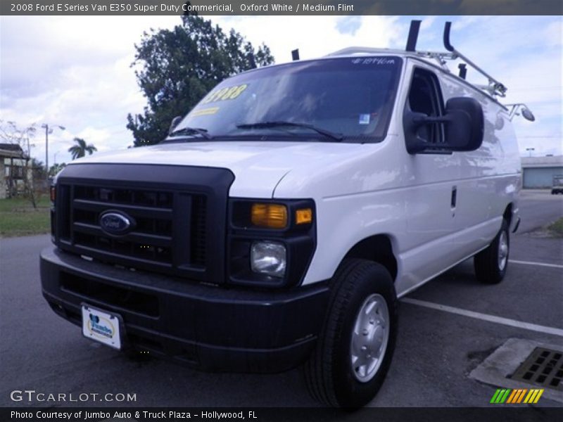 Oxford White / Medium Flint 2008 Ford E Series Van E350 Super Duty Commericial