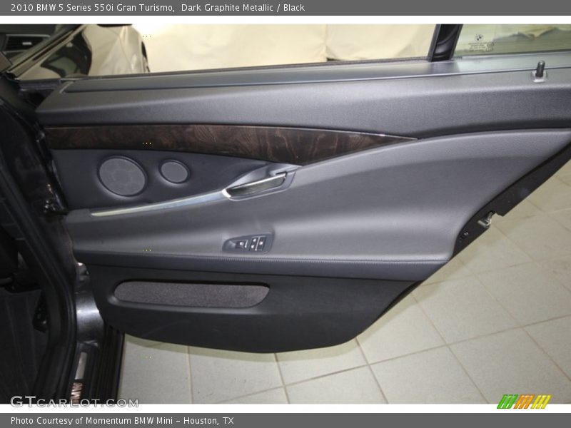 Dark Graphite Metallic / Black 2010 BMW 5 Series 550i Gran Turismo