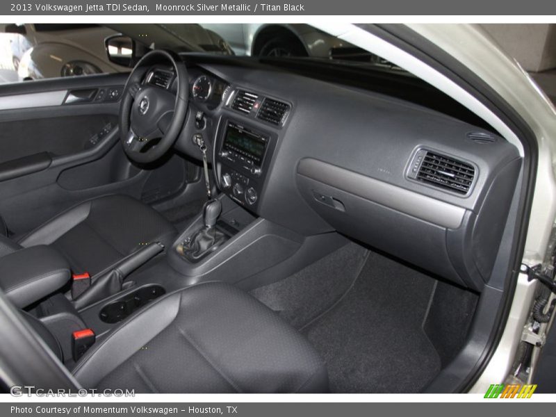Moonrock Silver Metallic / Titan Black 2013 Volkswagen Jetta TDI Sedan