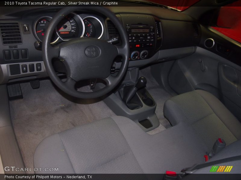 Silver Streak Mica / Graphite 2010 Toyota Tacoma Regular Cab