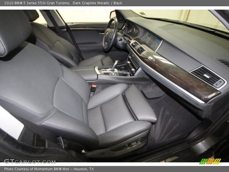 Dark Graphite Metallic / Black 2010 BMW 5 Series 550i Gran Turismo