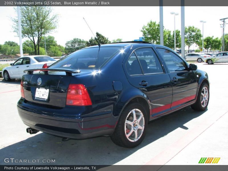 Blue Lagoon Metallic / Black 2002 Volkswagen Jetta GLS Sedan