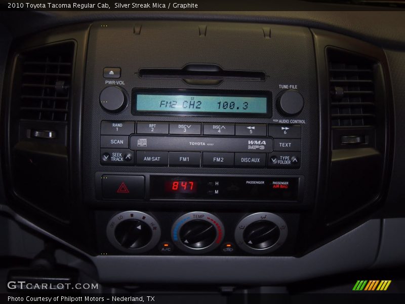 Silver Streak Mica / Graphite 2010 Toyota Tacoma Regular Cab