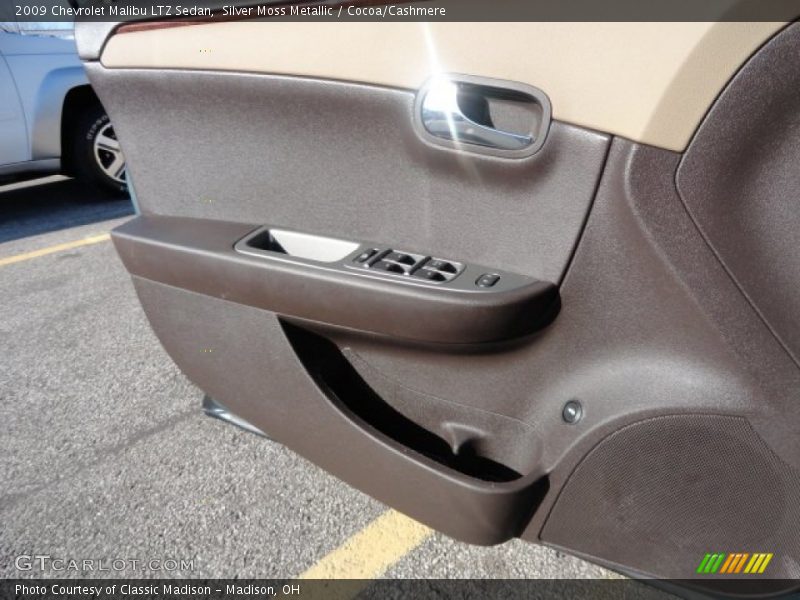 Silver Moss Metallic / Cocoa/Cashmere 2009 Chevrolet Malibu LTZ Sedan