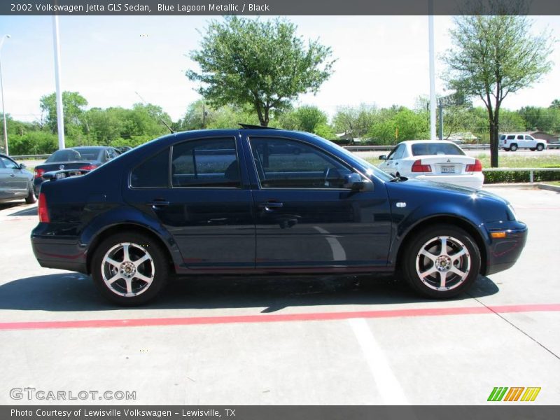 Blue Lagoon Metallic / Black 2002 Volkswagen Jetta GLS Sedan
