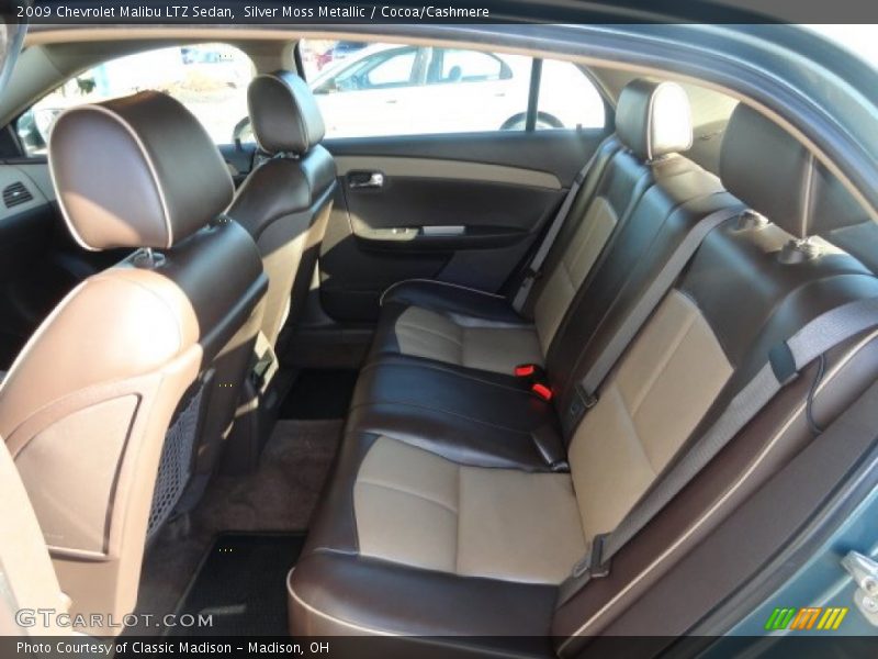 Silver Moss Metallic / Cocoa/Cashmere 2009 Chevrolet Malibu LTZ Sedan